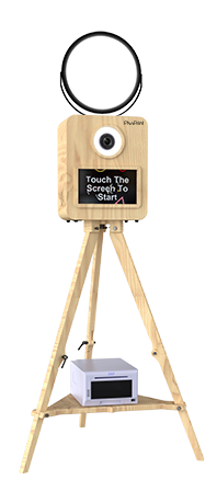 mini wood photo booth