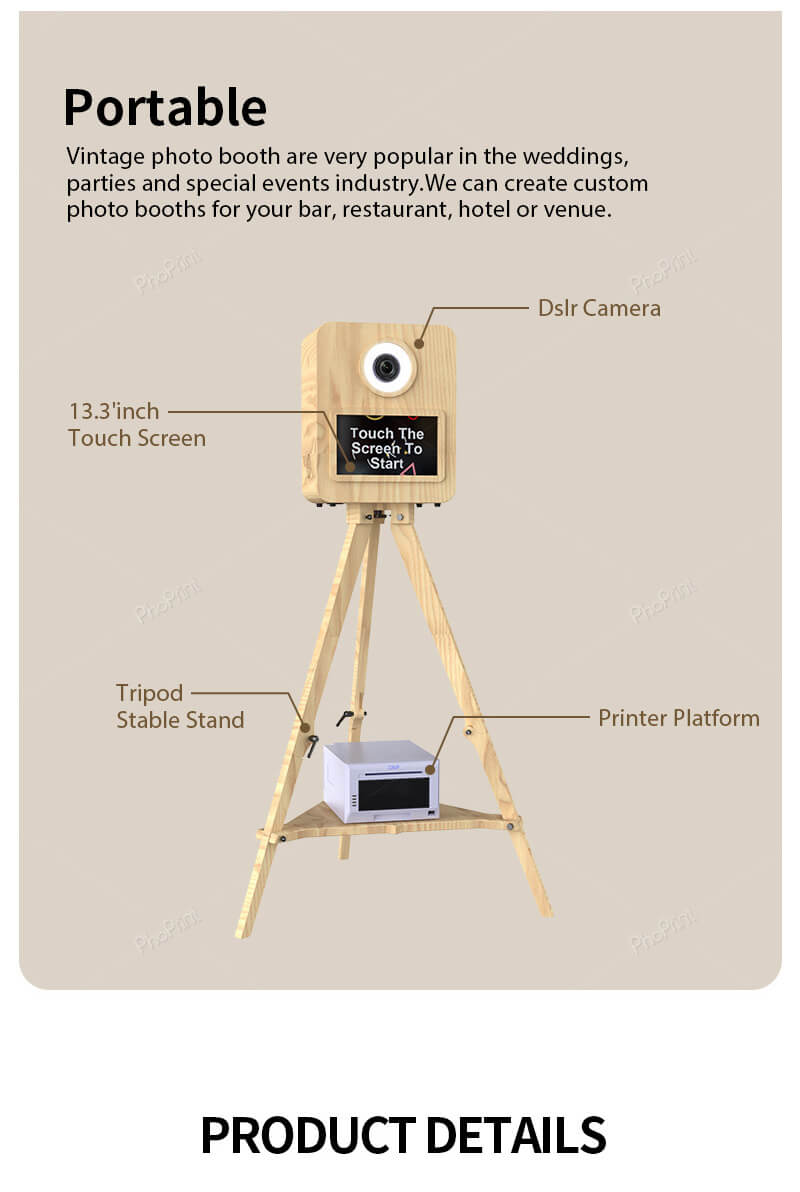 wood photo booth dealer